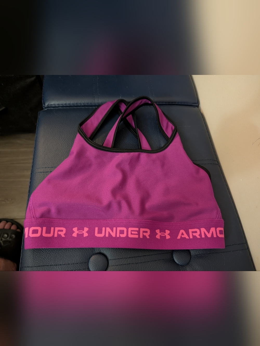 Pink And Purple Under Armour Bra Size Xs Perfect Condition Never Worn